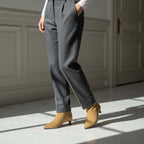 Club1972 | Women's Modern Suede Kitten Heel Ankle Boots