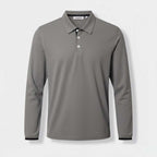 Club1972 | Men's Classic Long-Sleeve Cotton Polo Shirt