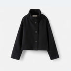 Club1972 | Women's Refined Wool Blend Cropped Boxy Jacket