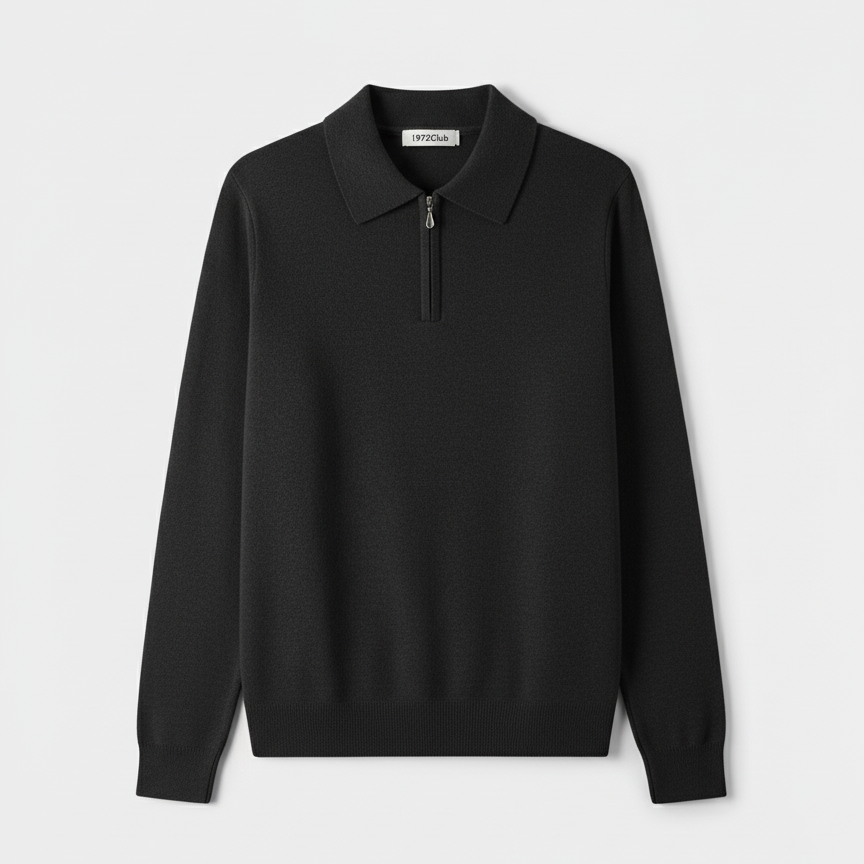 Club1972 | Men’s Refined Merino Zip Polo