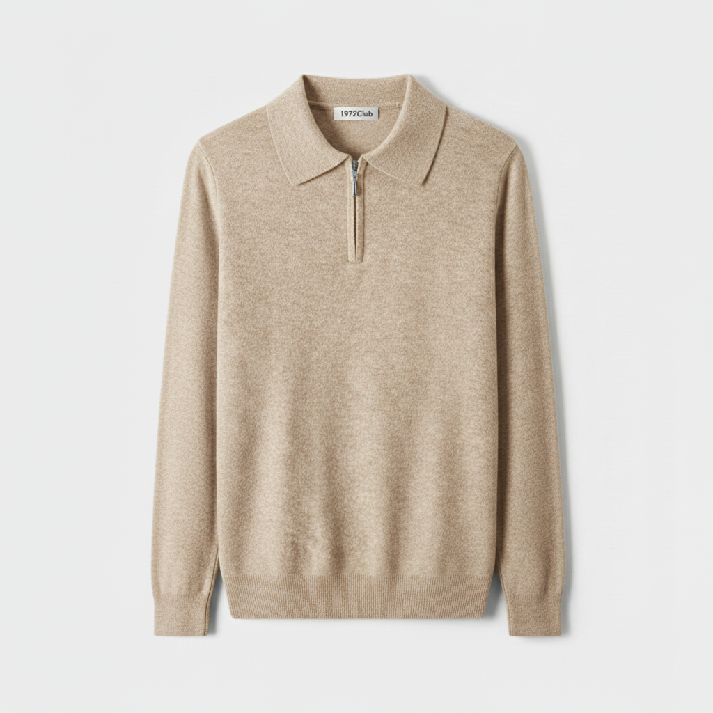 Club1972 | Men’s Refined Merino Zip Polo