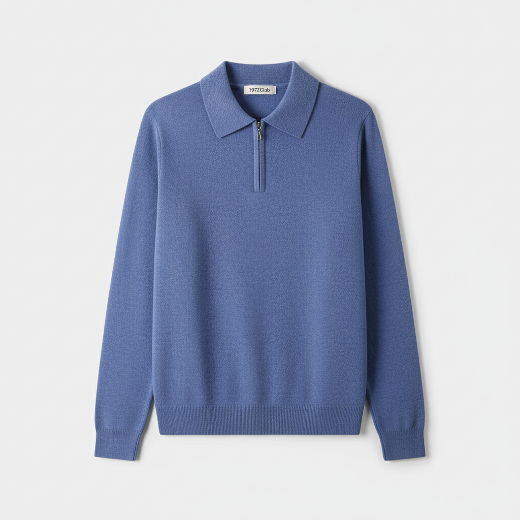 Club1972 | Men’s Refined Merino Zip Polo