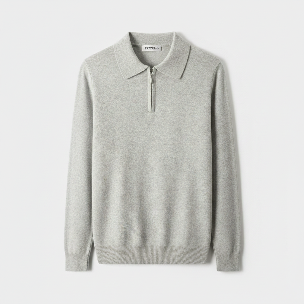 Club1972 | Men’s Refined Merino Zip Polo