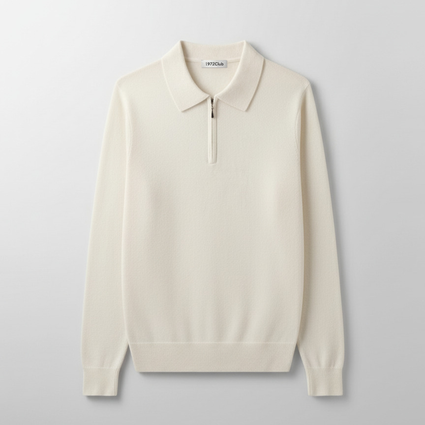 Club1972 | Men’s Refined Merino Zip Polo